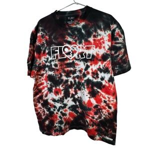 Retro Flirt Tie Dye Red Men’s XXL T-Shirt MINTY Cupid Skate Cali Bred Streetwear